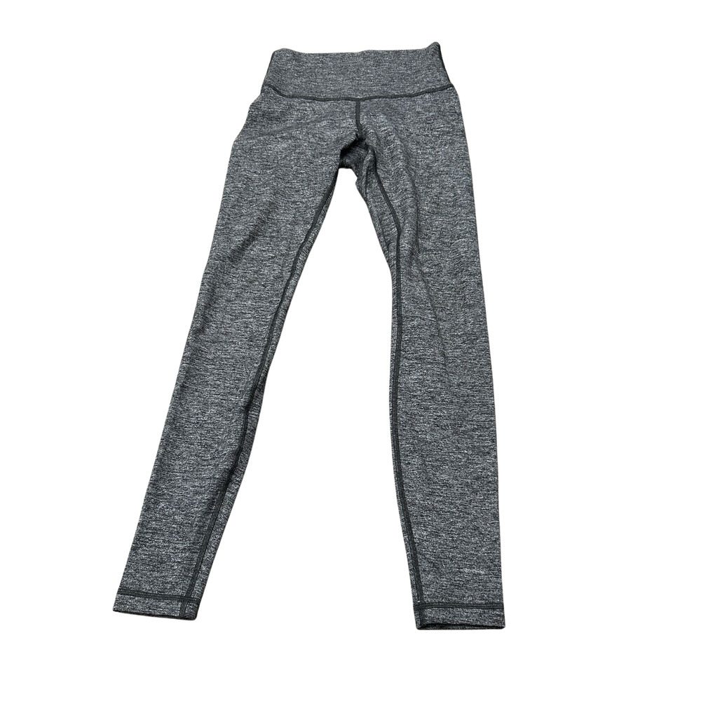 Lululemon Womens Size 4 Wunder Under High Rise Leggings Heathered Gray